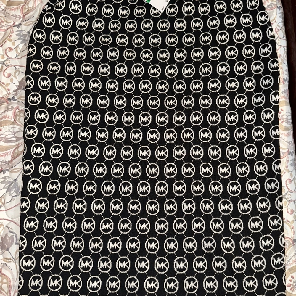 Michael Kors Black Patterned Women's Skirt